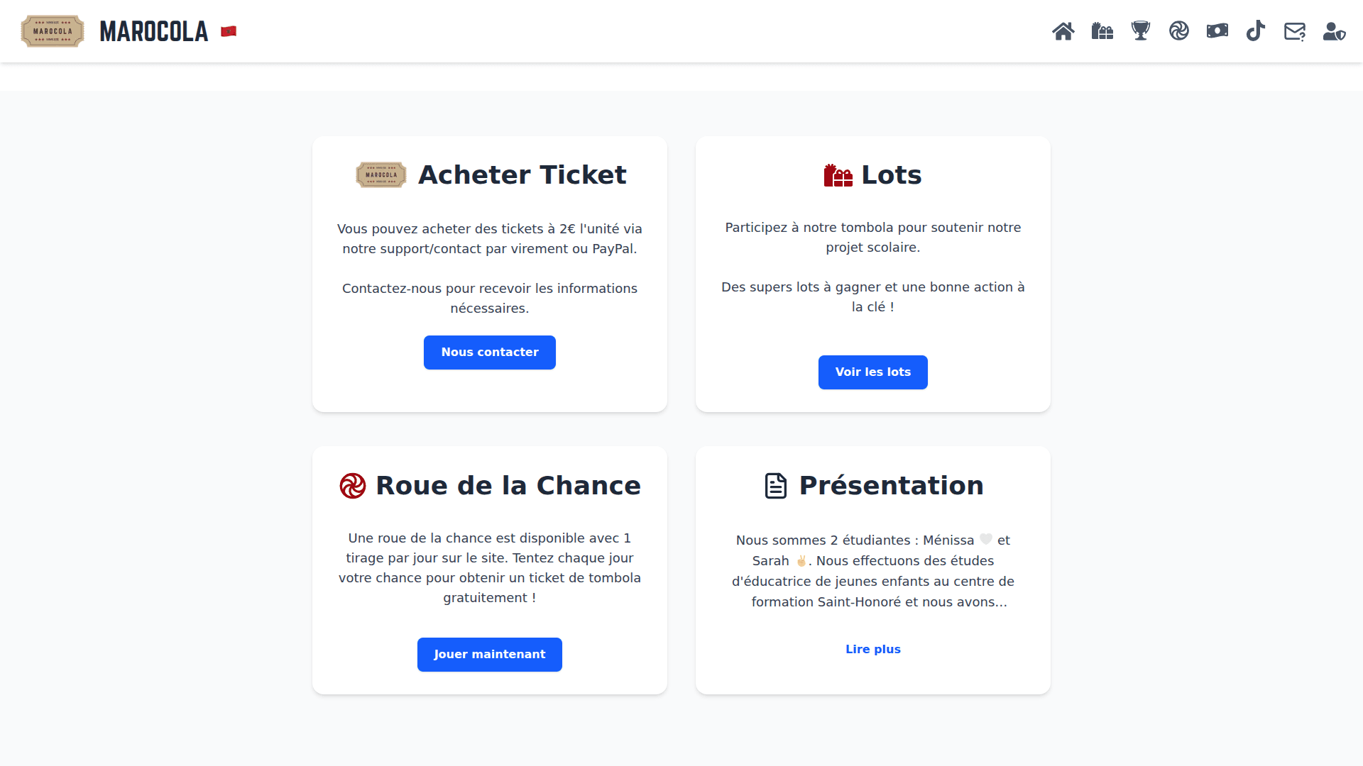 Tombola Interactive & Gestion de Tirage au Sort